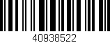 Código de barras (EAN, GTIN, SKU, ISBN): '40938522'