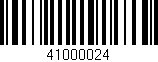 Código de barras (EAN, GTIN, SKU, ISBN): '41000024'