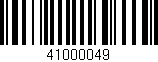 Código de barras (EAN, GTIN, SKU, ISBN): '41000049'