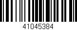 Código de barras (EAN, GTIN, SKU, ISBN): '41045384'