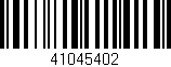 Código de barras (EAN, GTIN, SKU, ISBN): '41045402'