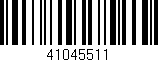 Código de barras (EAN, GTIN, SKU, ISBN): '41045511'