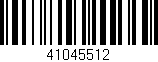 Código de barras (EAN, GTIN, SKU, ISBN): '41045512'