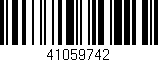 Código de barras (EAN, GTIN, SKU, ISBN): '41059742'