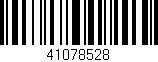 Código de barras (EAN, GTIN, SKU, ISBN): '41078528'