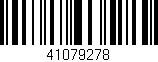 Código de barras (EAN, GTIN, SKU, ISBN): '41079278'