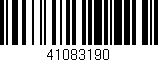 Código de barras (EAN, GTIN, SKU, ISBN): '41083190'