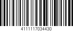 Código de barras (EAN, GTIN, SKU, ISBN): '4111117034430'
