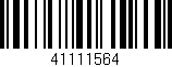 Código de barras (EAN, GTIN, SKU, ISBN): '41111564'