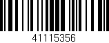 Código de barras (EAN, GTIN, SKU, ISBN): '41115356'