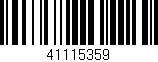 Código de barras (EAN, GTIN, SKU, ISBN): '41115359'