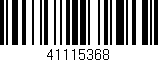 Código de barras (EAN, GTIN, SKU, ISBN): '41115368'