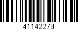 Código de barras (EAN, GTIN, SKU, ISBN): '41142279'