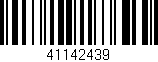 Código de barras (EAN, GTIN, SKU, ISBN): '41142439'