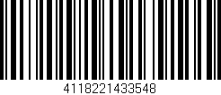 Código de barras (EAN, GTIN, SKU, ISBN): '4118221433548'