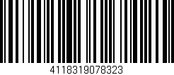 Código de barras (EAN, GTIN, SKU, ISBN): '4118319078323'