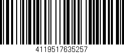 Código de barras (EAN, GTIN, SKU, ISBN): '4119517635257'