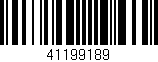 Código de barras (EAN, GTIN, SKU, ISBN): '41199189'