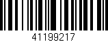 Código de barras (EAN, GTIN, SKU, ISBN): '41199217'