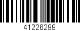 Código de barras (EAN, GTIN, SKU, ISBN): '41226299'