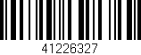 Código de barras (EAN, GTIN, SKU, ISBN): '41226327'