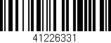 Código de barras (EAN, GTIN, SKU, ISBN): '41226331'