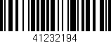 Código de barras (EAN, GTIN, SKU, ISBN): '41232194'