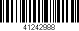 Código de barras (EAN, GTIN, SKU, ISBN): '41242988'