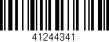 Código de barras (EAN, GTIN, SKU, ISBN): '41244341'