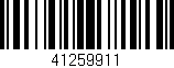 Código de barras (EAN, GTIN, SKU, ISBN): '41259911'