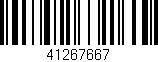 Código de barras (EAN, GTIN, SKU, ISBN): '41267667'