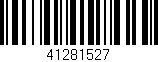 Código de barras (EAN, GTIN, SKU, ISBN): '41281527'