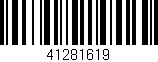 Código de barras (EAN, GTIN, SKU, ISBN): '41281619'