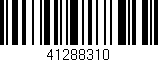 Código de barras (EAN, GTIN, SKU, ISBN): '41288310'