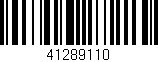 Código de barras (EAN, GTIN, SKU, ISBN): '41289110'