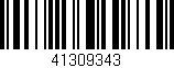 Código de barras (EAN, GTIN, SKU, ISBN): '41309343'