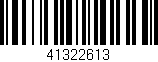 Código de barras (EAN, GTIN, SKU, ISBN): '41322613'