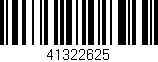 Código de barras (EAN, GTIN, SKU, ISBN): '41322625'