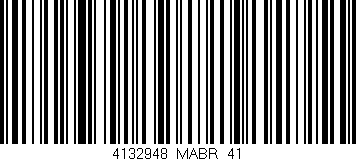 Código de barras (EAN, GTIN, SKU, ISBN): '4132948/MABR_41'