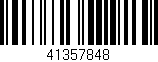 Código de barras (EAN, GTIN, SKU, ISBN): '41357848'