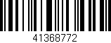 Código de barras (EAN, GTIN, SKU, ISBN): '41368772'