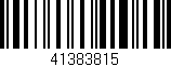 Código de barras (EAN, GTIN, SKU, ISBN): '41383815'