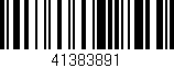 Código de barras (EAN, GTIN, SKU, ISBN): '41383891'