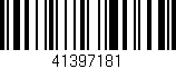 Código de barras (EAN, GTIN, SKU, ISBN): '41397181'