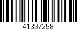 Código de barras (EAN, GTIN, SKU, ISBN): '41397298'