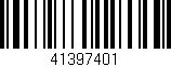 Código de barras (EAN, GTIN, SKU, ISBN): '41397401'