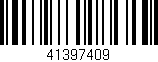 Código de barras (EAN, GTIN, SKU, ISBN): '41397409'