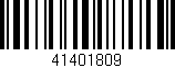 Código de barras (EAN, GTIN, SKU, ISBN): '41401809'