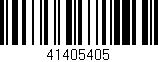 Código de barras (EAN, GTIN, SKU, ISBN): '41405405'