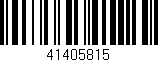 Código de barras (EAN, GTIN, SKU, ISBN): '41405815'